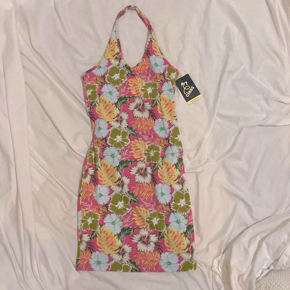 halter hawaiin dress